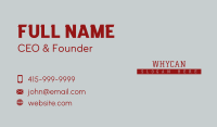 Urban Business Wordmark Business Card Image Preview