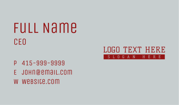 Urban Business Wordmark Business Card Design Image Preview