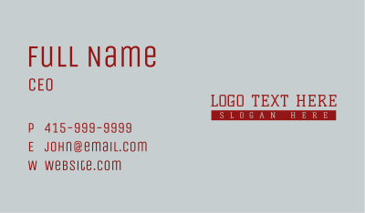 Urban Business Wordmark Business Card Image Preview