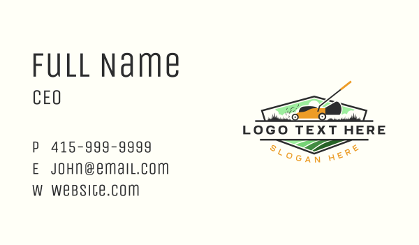 Lawn Care Landscaping Grass Business Card Design Image Preview