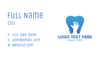 Blue Hand Tooth Business Card Image Preview