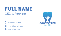 Blue Hand Tooth Business Card Design