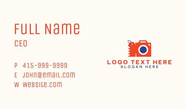 Camera Shopping Tag Coupon Business Card Design Image Preview
