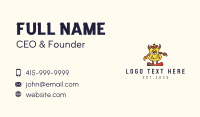 Horned Monster Mascot Business Card Image Preview