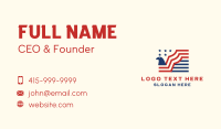 American Eagle Stripes Flag Business Card Image Preview