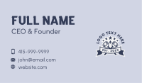 Hipster Plunger Plumber Business Card Image Preview