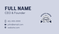 Hipster Plunger Plumber Business Card Image Preview