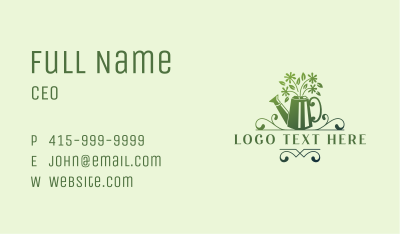 Gardener Watering Can Business Card Image Preview