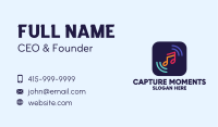 Music Streaming App Business Card Image Preview