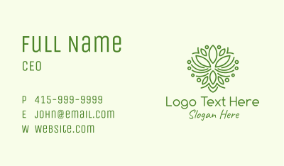 Nature Eco Leaf Business Card Image Preview