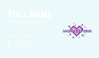 Pixel Heart Gaming Business Card Image Preview