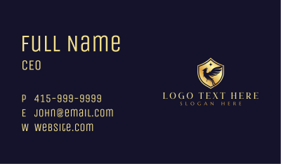 Phoenix Shield Wing Business Card Image Preview