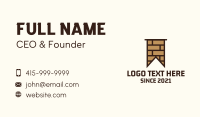 Brown Brick Flag Business Card Design