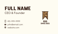 Brown Brick Flag Business Card Image Preview