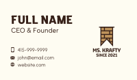 Brown Brick Flag Business Card Image Preview