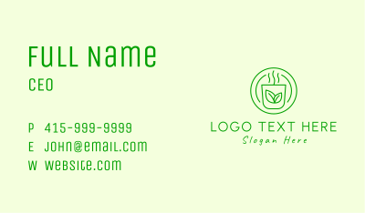 Healthy Tea Drink Business Card Image Preview