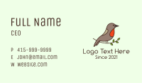 Perched Sparrow Bird Business Card Image Preview