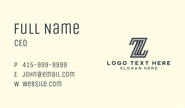 Professional Stripe Line Business Business Card Design Image Preview