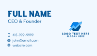 Finance Tech App  Business Card Design