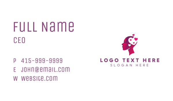 Love Mental Health  Business Card Design Image Preview
