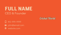 Vintage Pop Wordmark Business Card Image Preview