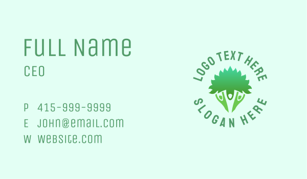 Nature Care Vegan Business Card Design Image Preview