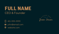 Elegant Retro Cursive Wordmark Business Card Design