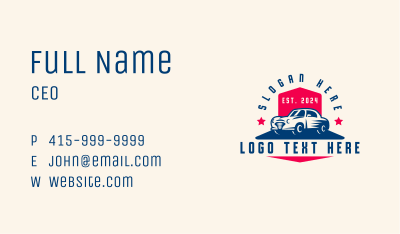 Automotive Retro Car Business Card Image Preview