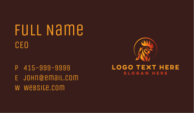 Fire Chicken Grill Business Card Image Preview