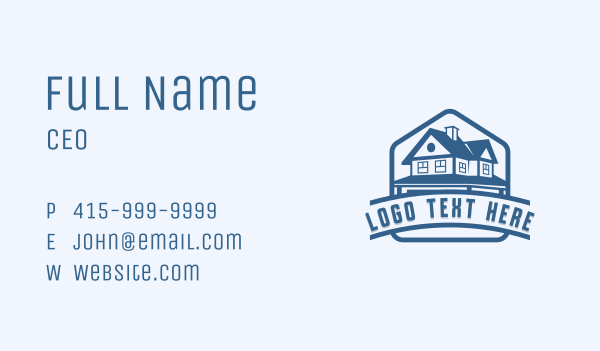 Roof Repair Renovation Business Card Design Image Preview