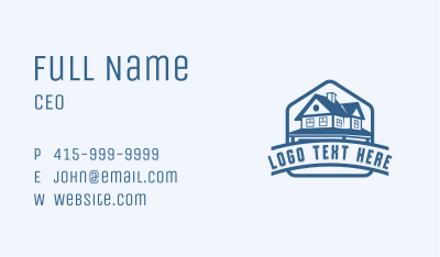 Roof Repair Renovation Business Card Image Preview