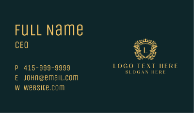 Royal Crest Shield Business Card Image Preview