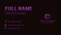 Tech Circuit App Business Card Image Preview