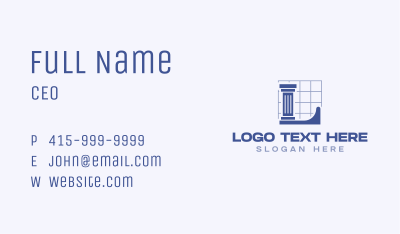 Structure Architect Letter L Business Card Image Preview