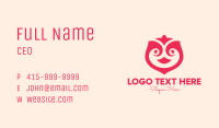 Pink Abstract Bird Business Card Image Preview
