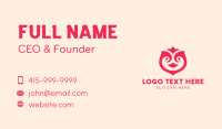 Pink Abstract Bird Business Card Preview