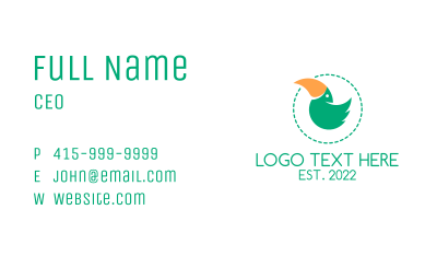 Toucan Children Daycare  Business Card Image Preview