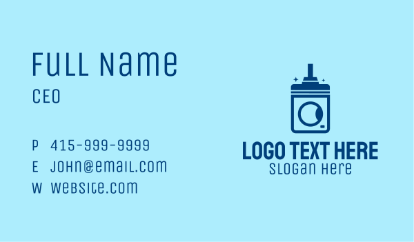 Clean Washing Machine  Business Card Design Image Preview