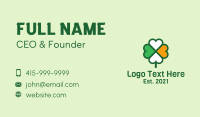 Lucky Irish Clover  Business Card Design