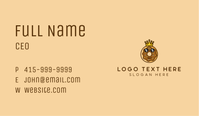 Cool Donut King Business Card Image Preview
