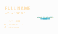 Quirky Playful Boutique Business Card Image Preview