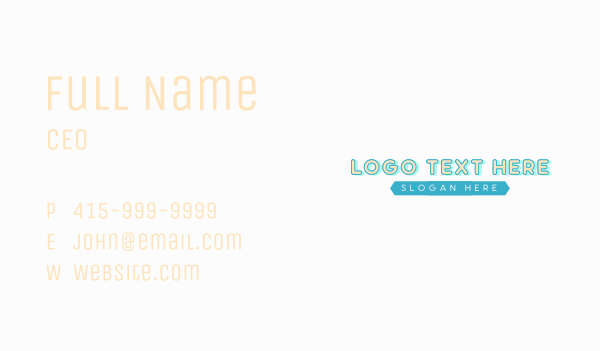 Quirky Playful Boutique Business Card Design Image Preview