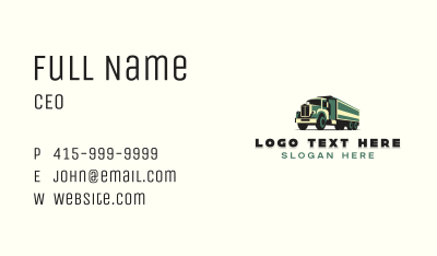 Haulage Transport Truck Business Card Image Preview