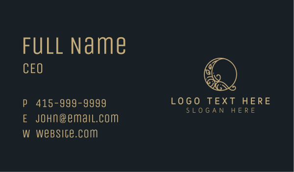 Elegant Decorative Letter Q Business Card Design Image Preview