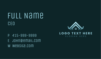 House Gutter Roofing Business Card Image Preview