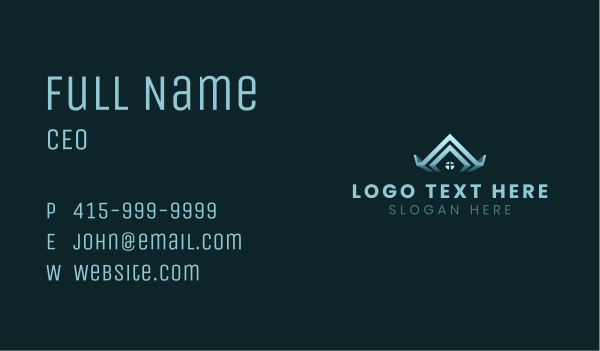 House Gutter Roofing Business Card Design Image Preview