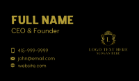 Golden Regal Crown Business Card Image Preview