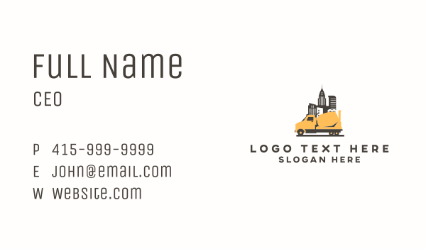 Urban Cement Truck Business Card Design Image Preview