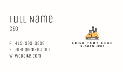 Urban Cement Truck Business Card Image Preview