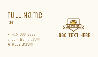 Pizza Fast Food Restaurant Business Card Image Preview